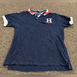 EUC! Tommy Hilfiger L Boys 16-18 Navy Polo Shirt #8